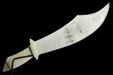 Polished Quartz Crystal Sword with Metal Stand #379928-2